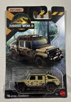 NEW 2026 MATCHBOX JURASSIC WORLD REBIRTH TAN JEEP GLADIATOR TRUCK
