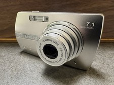 Olympus Digital Camera Stylus 710 7.1MP Silver Tested Excellent Japan