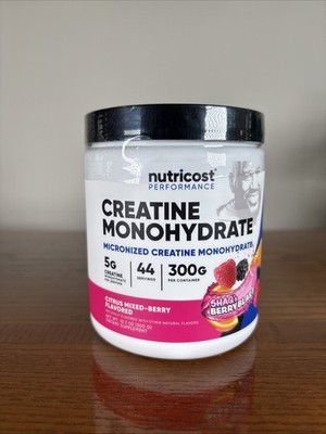 Nutricost Creatine Monohydrate Powder (300G) (CITRUS MIXED-BERRY)