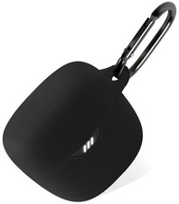 Geiomoo Silicone Case for JBL Tune Flex, Protective Cover with Black