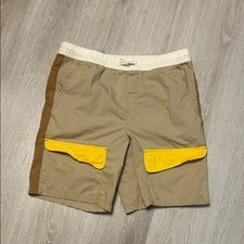Wonder Nation Boys Tan and Yellow Contemporary Cargo Shorts