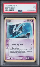 2007 POKEMON POP SERIES 5 #2 LUGIA-HOLO PSA 7