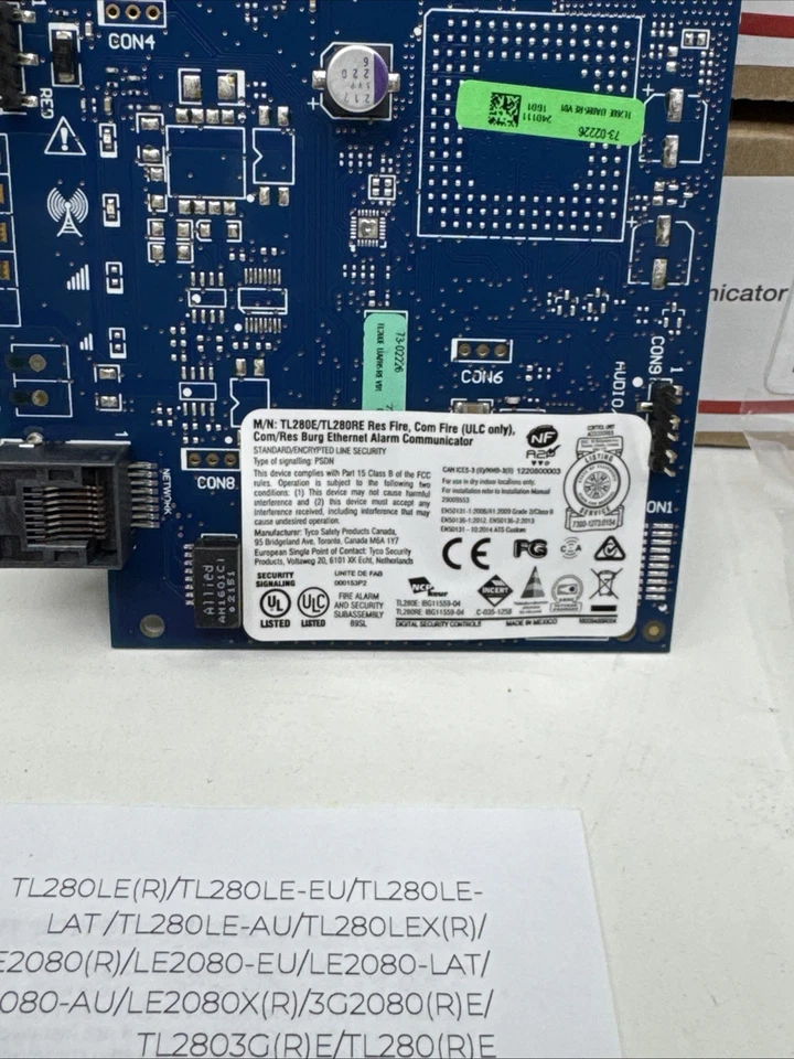 DSC TL280E POWER SERIES NEO ALARM COMMUNICATOR TL280E V5.51 UA685 REV01 - Image 4 of 4