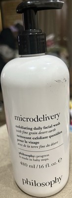 Philosophy Microdelivery Exfoliating Daily Facial Wash 16oz  w/PUMP  NEW