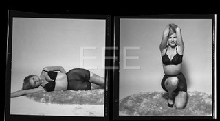 2 1964 Lingerie Playboy Test Model Stan Malinowski Original Negative Lot Q276