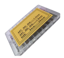 300Pcs 1.3&1.4mm Diameter Single End Watch Spring Bar Link Pin Assortment 8~26mm