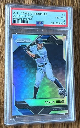 2017 Chronicles AARON JUDGE Rookie Prizm PSA 8 NM-MT New York Yankees
