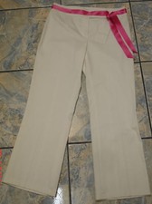 ESCADA WHITE STRETCH CROPPED PANTS 34 545 GORGEOUS  