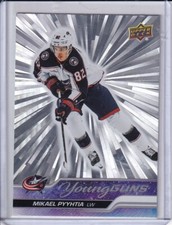 2023-24 Upper Deck Series 2 Young Guns #477 Mikael Pyyhtia Outburst Silver