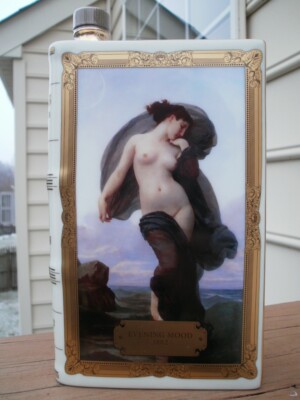 CAMUS ''Grand Masters Collection: Bouguereau ''Evening Mood'' LIMOGE Cognac Flasche