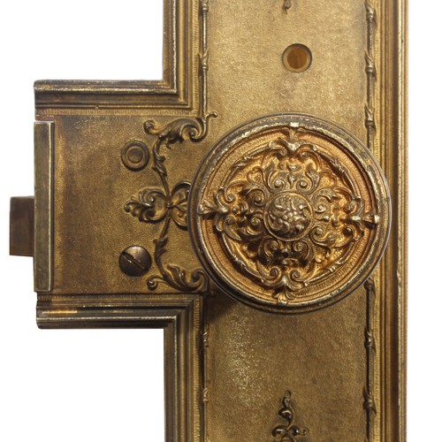 Antico set di serrature da esterno in bronzo "Nemours" di Corbin, 2 set disponibili, NDKS520 - Foto 5 di 8