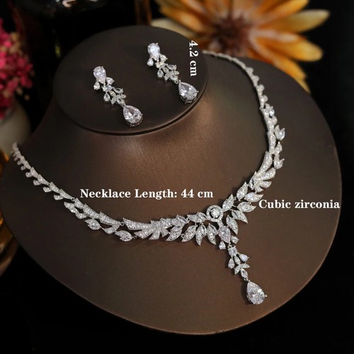 Luxury Exquisite Necklaces Women Fashion Bridal Wedding Party Jewelry Accessory - Picture 6 of 13