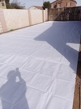 16' x 50' Vinyl Tarp 11 Mil 9 oz Unprinted Billboard - Cover Hay Roof Liner
