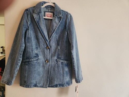 Levi's denim blazer light denim Blue Sz XL BNWT