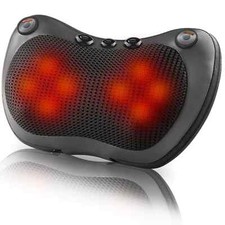 8 HEADS THERAPILLO SHIATSU PILLOW MASSAGER WITH HEAT