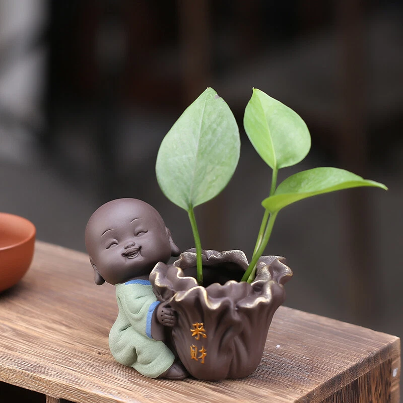 Jarrón creativo tamaño pequeño yixing zisha té mascota hogar mesa decoración adorno nuevo Foto 3 de 3
