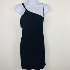 Forever 21 Juniors Dress sz M Black Off the Shoulder Tight Mini Length Stretch