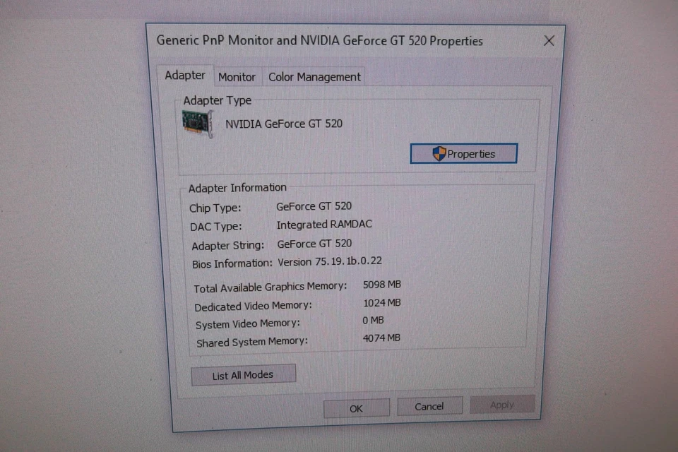 EVGA GeForce GT  520 PCIe Graphics Video Card 1GB HDCP DVI HDMI 01G-P3-1526-KR - Image 2 of 4