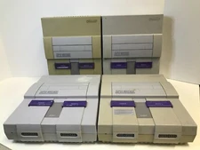 Super Nintendo NES Systems lot #2 ( 4 units ) - FOR PARTS ONLY - NOT WORKING