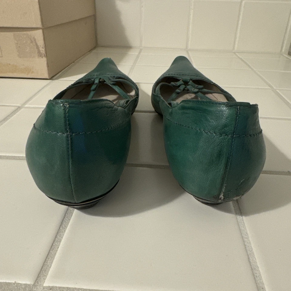 Disfraz Vintage Verde Nacional Mujer Ballet Pisos Talla 7 Slip Ons Foto 2 de 4