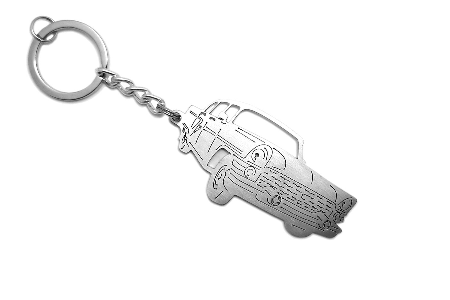Stainless Steel Keychain 3D Car Body Lase Cut Key Ring fit GAZ 13 CHAIKA