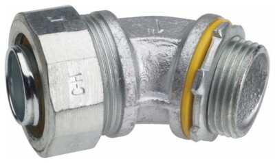 Crouse-Hinds LTB5045, Liquidtight Metallic Conn, 1/2 Lt 45 Degree, 1 PC
