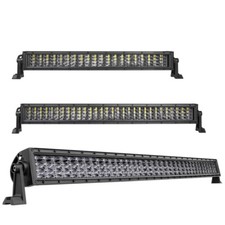 20304050 Led Work Light Bar Quad Row Spot Flood Combo Offroad Driving Truck