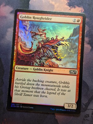 Goblin Rider Magic Goblin Roughrider - 146/269 Foil - Magic 2015 - M15 - MTG | eBay Australia