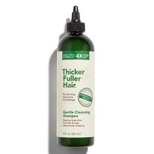 Thicker Fuller Hair Gentle Cleansing Shampoo for Women - 12 Oz Hair Thickening