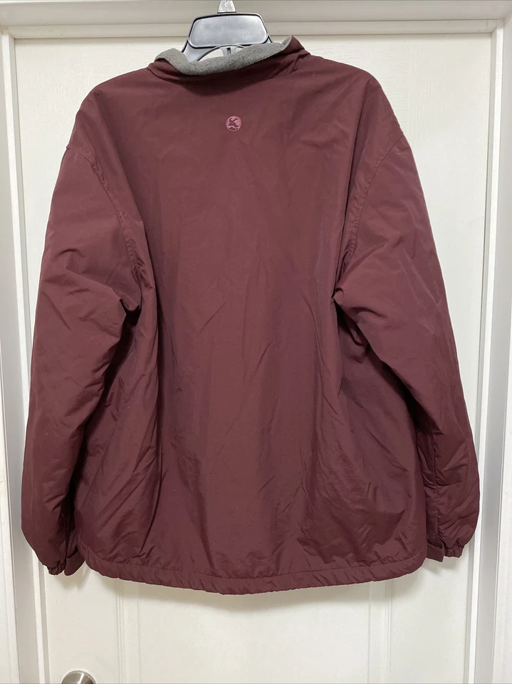 Gander Mtn. Jacket Mens L Maroon  Fleece Lined Zipper Front Mountain 100% Nylon - Image 3 of 3