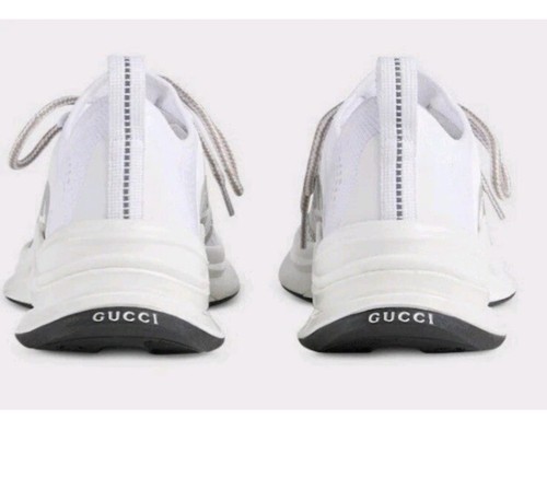 GUCCI Women’s Run White Grey Sneakers Shoes 680902 Size 40.5, US 10.5 $650 - Picture 5 of 7