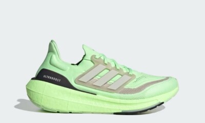 Size 11- Adidas Men's Ultraboost 23 Sneaker, Green Spark/Orbit Grey/Putty Grey.