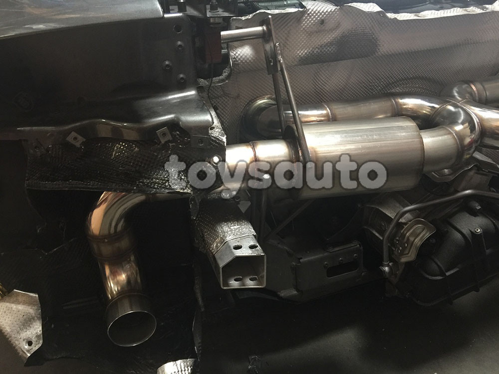 Rev9 Stainless Catback Exhaust 76mm Tip + 3" X Pipe for Audi R8 5.2L V10 09-15