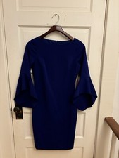 Vince Camino Navy Boatneck Bell Sleeve Dress Size 4 NWT $128