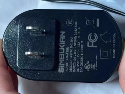 Simsukian SK02T-1200120U 12 V 1,2 A 3,5 x 1,35 mm Netzteil für Polk Audio