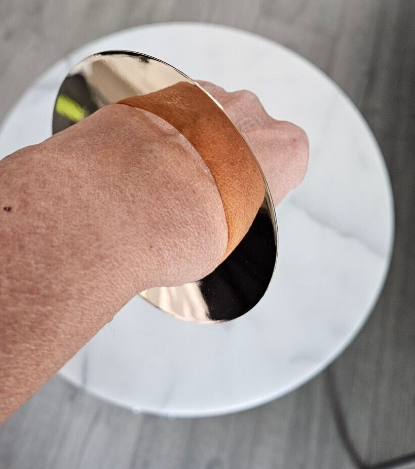 JENNY BIRD Carmine Gold Finish Bangle Bracelet with Sack/ Box NWT's