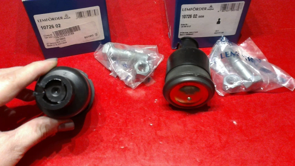 Juego de 2 brazos inferiores rótula delanteros Mercedes W124 R129 W201 LEMQUIRE 1243330327 Foto 2 de 4