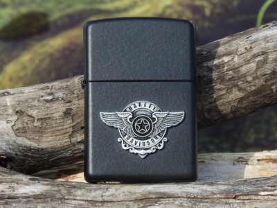 Zippo Lighter - Harley Davidson - Lone Star - Fat Boy - Rare