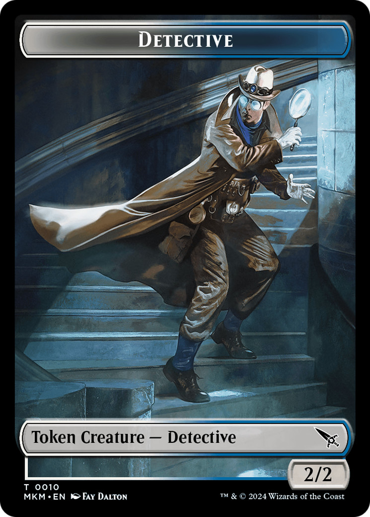 x4 Detective Karlov TMKM  MTG 10 TOKEN M/NM 4x