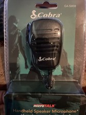 Cobra Ga-sm08 Handheld Speaker Microphone For 2 Way Radio Attached 3.5mm Jack