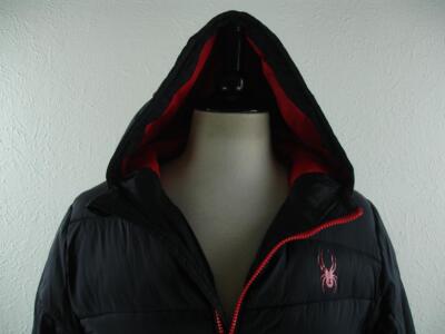 Boy's XL Spyder Slash Black Red Insulated Ski Jacket Coat Boy's XL Spyder Slash Black Red Insulated Ski Jacket Coat