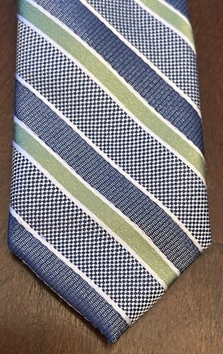 Dockers Blue Green 50% Silk 50% Polyester Men’s Neck Tie Made In China - Picture 6 of 9