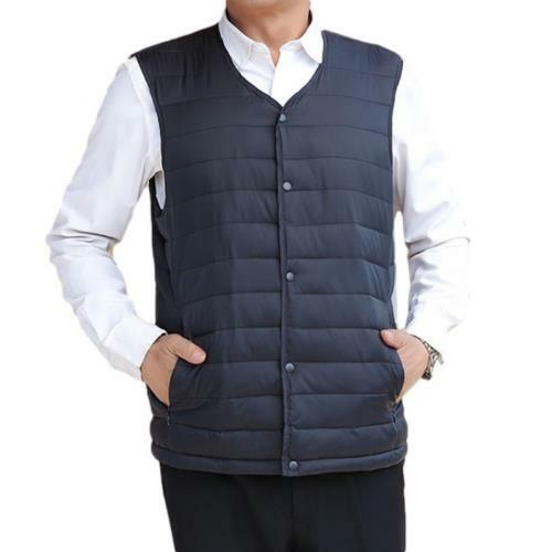 Fall Winter Men Faux Down Waistcoat V 