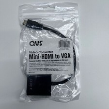 QVS Mini-HDMI to VGA Video Converter
