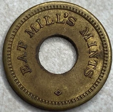 Eat Mill's Mints Lucky Piece Chicago IL Slot Arcade Trade Game Token T4285