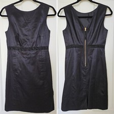 Marc by Marc Jacobs Black Dress Designer Cocktail Sheath Size 2 Silky Sleeveless