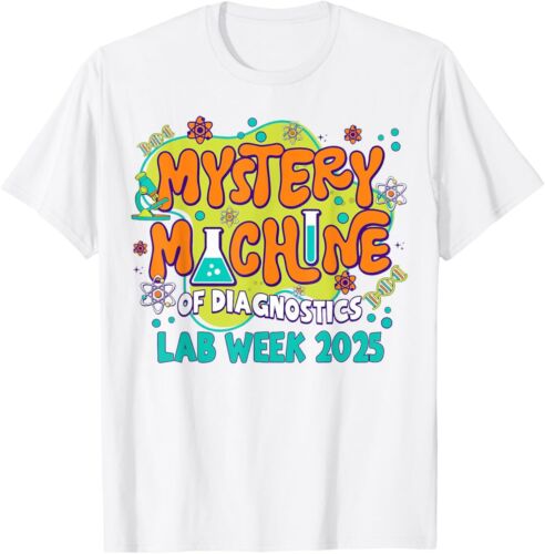 Mystery Machine of Diagnostics Lab Week 2025 Med Lab Tech T-Shirt