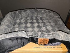 Bedsure Small Orthopedic Dog Bed - Calming Dog Sofa for Small Dogs with Luxuriou