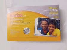Kodak 1368158 Premium Picture Paper High Gloss, 4 X 6 125 Sheets Inkjet Printers