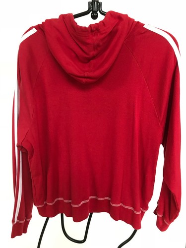 Vintage Coca Cola Logo Hoodie Red Full Zip Women Junior Large Size Gently Used - Picture 3 of 3